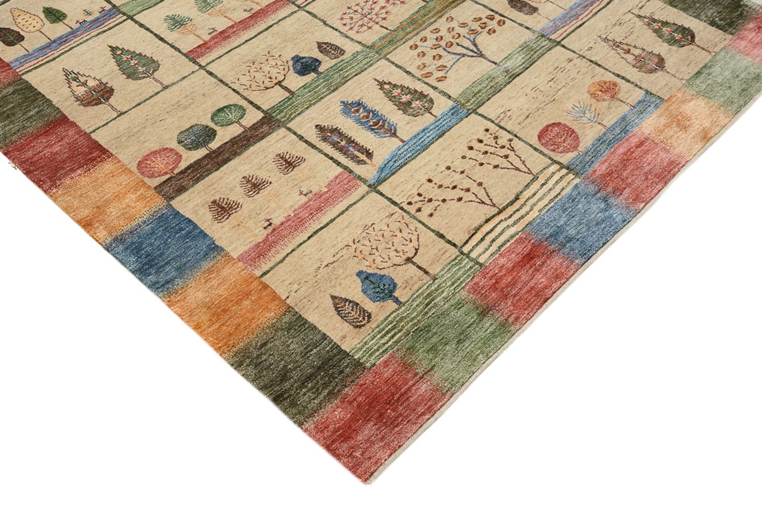 Tappeto Gabbeh - Loribaft Indus - 201 x 157 cm - multicolore
