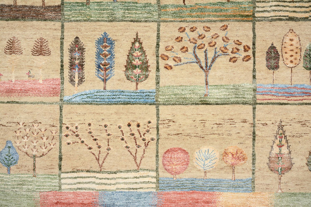 Tappeto Gabbeh - Loribaft Indus - 201 x 157 cm - multicolore