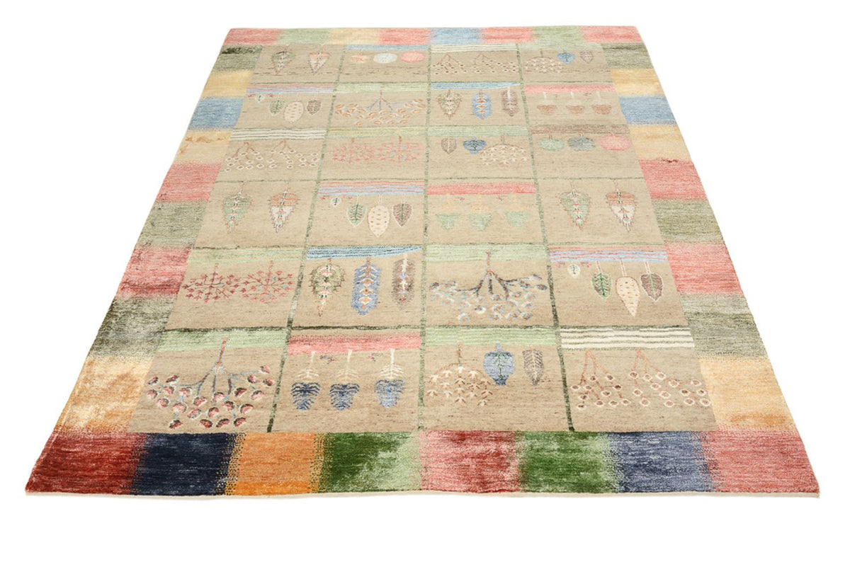 Tappeto Gabbeh - Loribaft Indus - 201 x 157 cm - multicolore