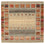 Tappeto Gabbeh - Loribaft Indus quadrato  - 156 x 152 cm - beige scuro