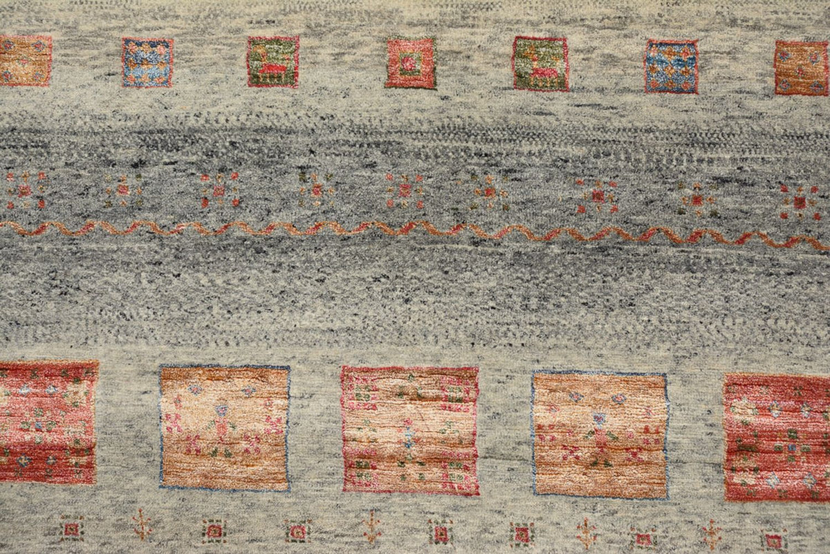 Tappeto Gabbeh - Loribaft Indus quadrato  - 156 x 152 cm - beige scuro