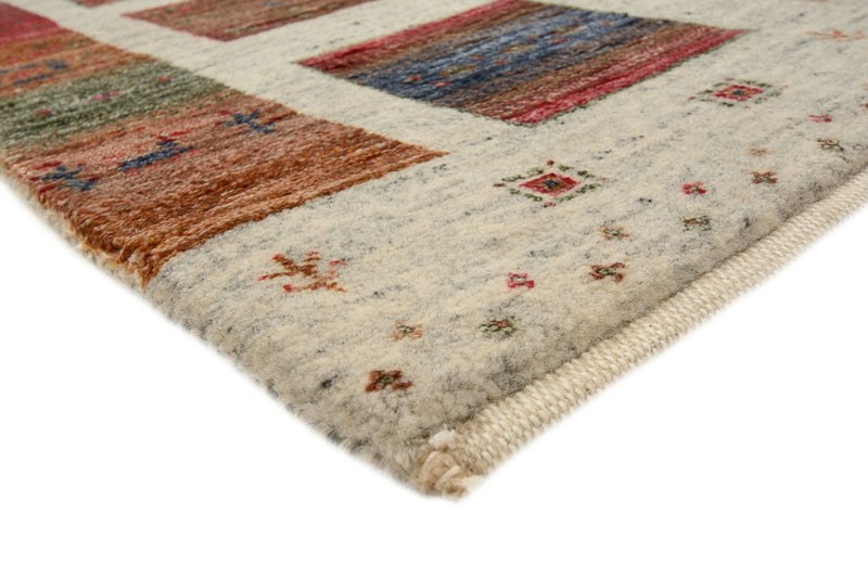 Tappeto Gabbeh - Loribaft Indus quadrato  - 156 x 156 cm - beige scuro
