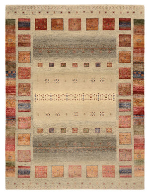 Tappeto Gabbeh - Loribaft Indus - 204 x 154 cm - beige scuro