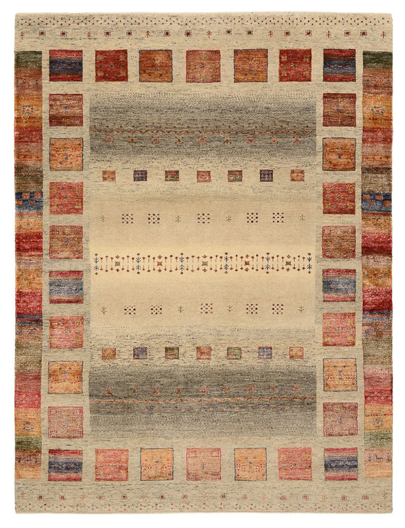 Tappeto Gabbeh - Loribaft Indus - 204 x 154 cm - beige scuro