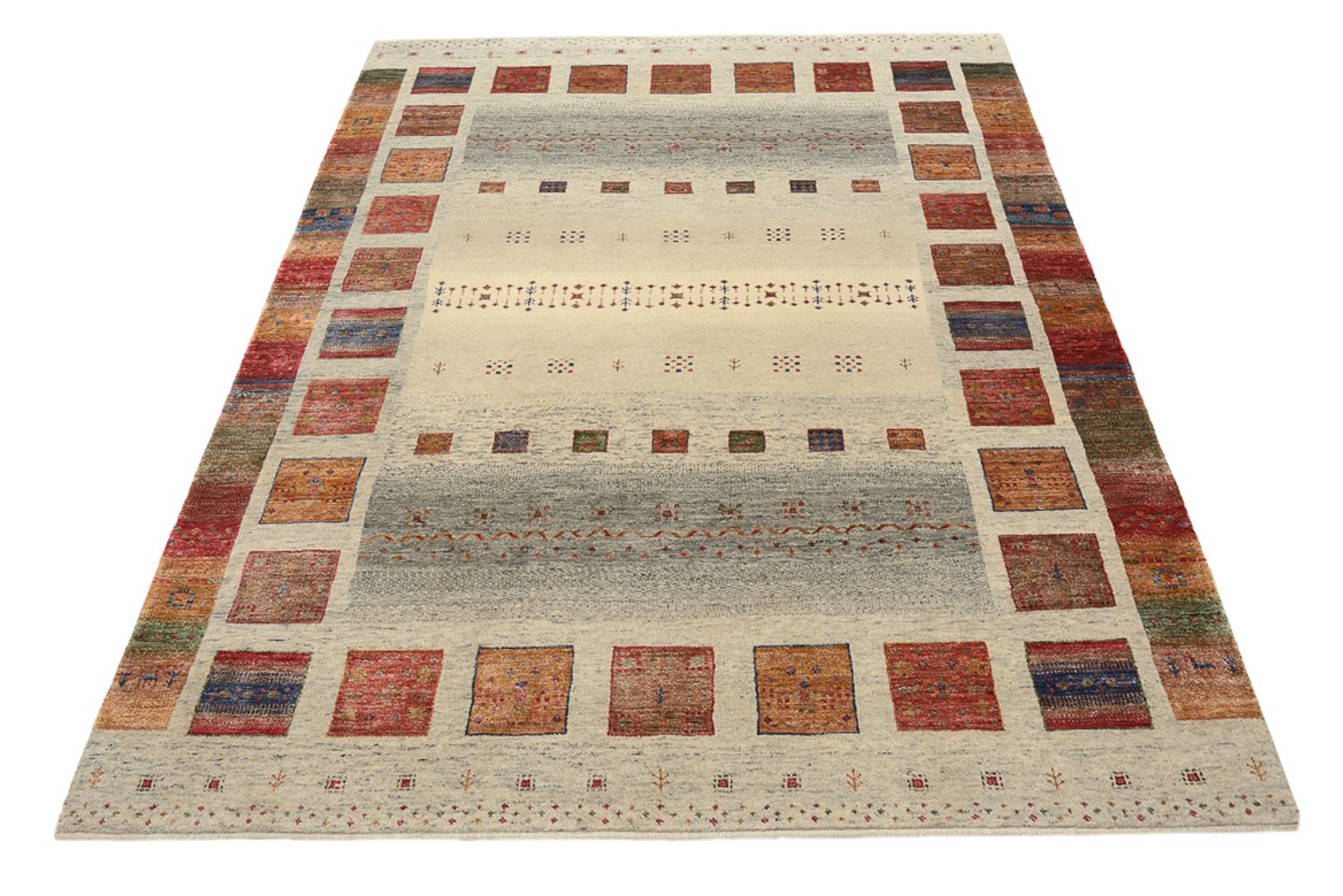 Tappeto Gabbeh - Loribaft Indus - 204 x 154 cm - beige scuro