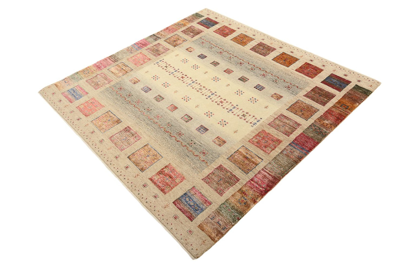 Loribaft Indo Tappeto 155x153cm - Tappeto di lana
