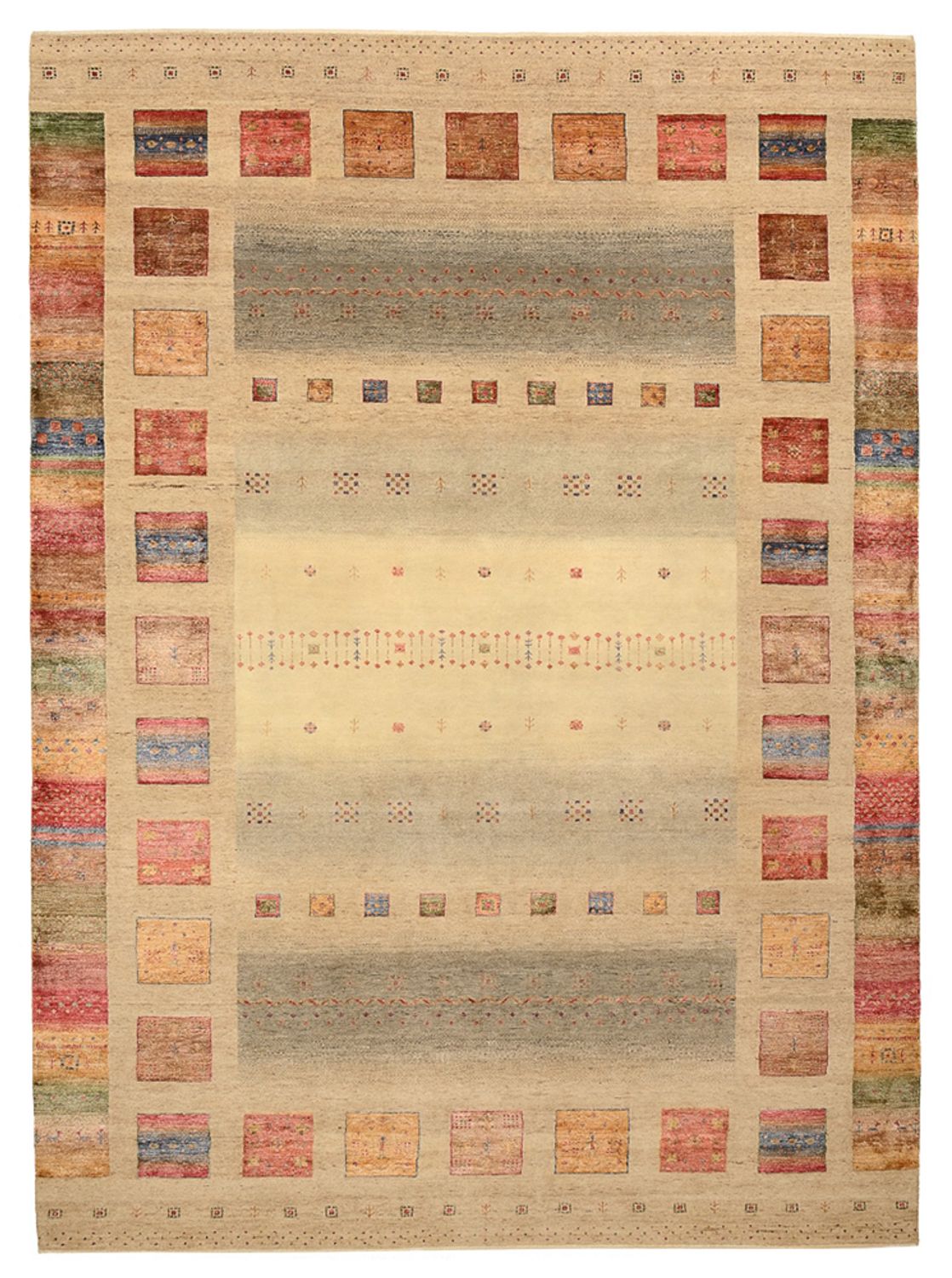 Tappeto Gabbeh - Loribaft Indus - 351 x 254 cm - beige scuro