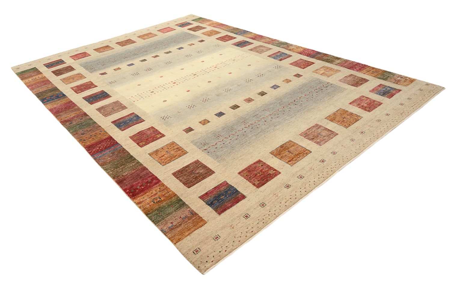 Tappeto Gabbeh - Loribaft Indus - 351 x 254 cm - beige scuro