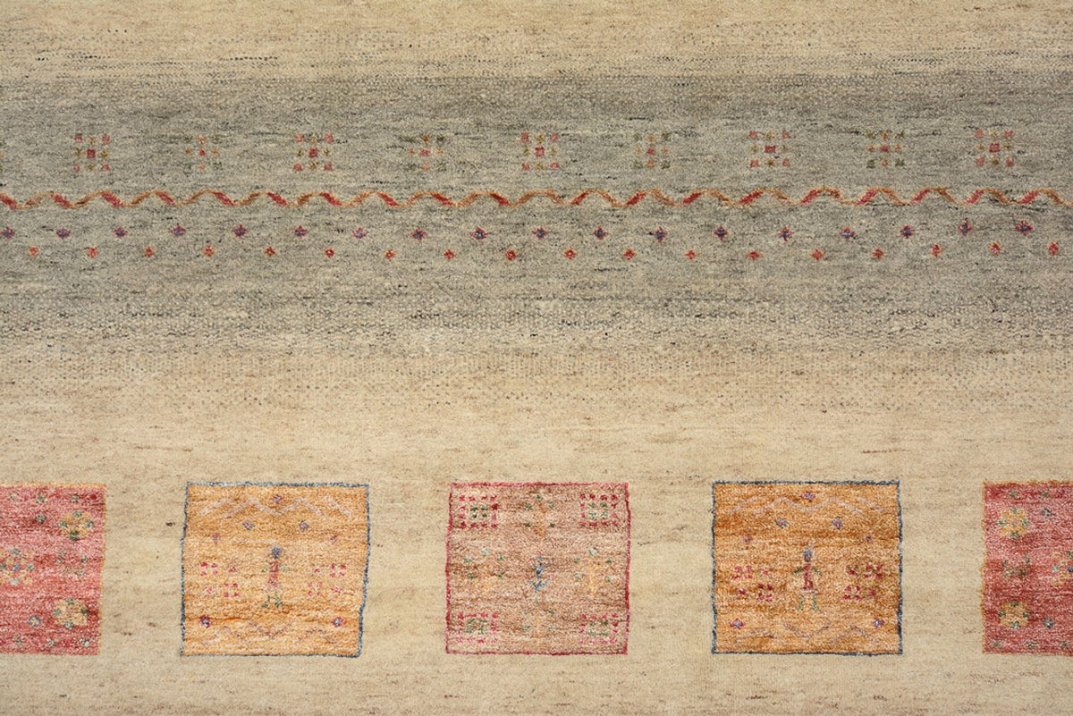 Tappeto Gabbeh - Loribaft Indus - 351 x 254 cm - beige scuro