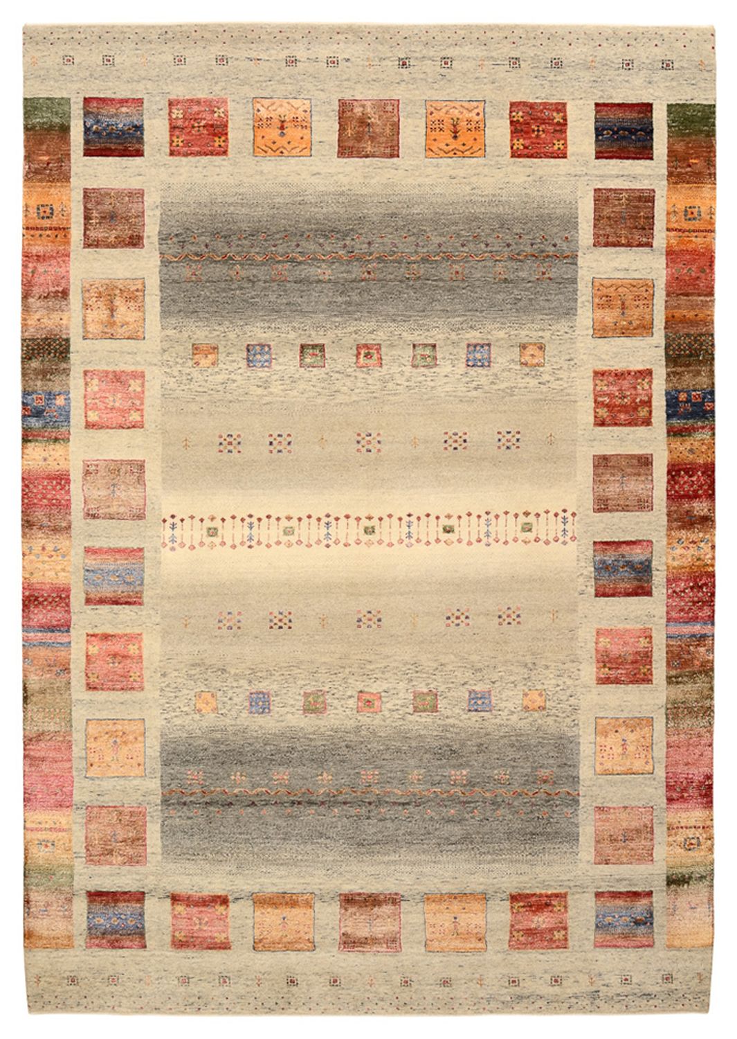 Tappeto Gabbeh - Loribaft Indus - 301 x 207 cm - beige scuro