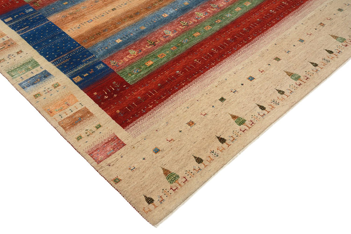 Tappeto Gabbeh - Loribaft Indus - 236 x 205 cm - multicolore