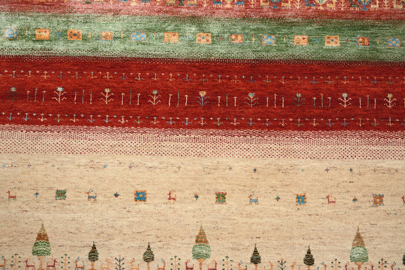 Tappeto Gabbeh - Loribaft Indus - 236 x 205 cm - multicolore