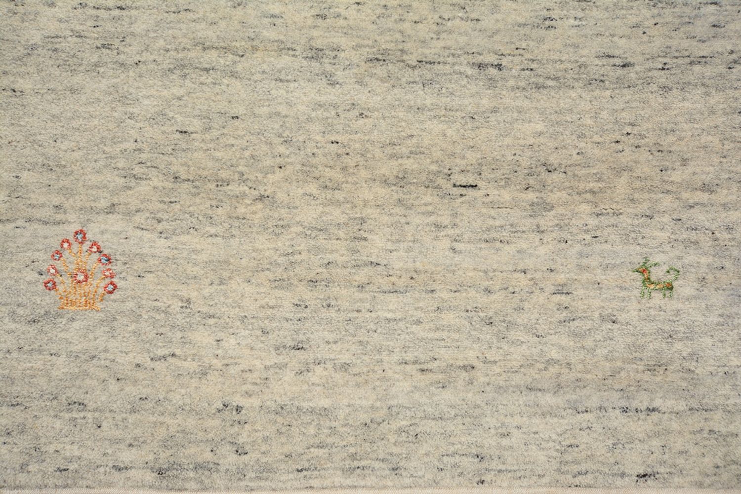 Tappeto corsia Tappeto Gabbeh - Loribaft Indus - 238 x 82 cm - beige scuro