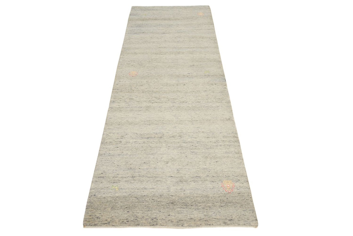 Tappeto corsia Tappeto Gabbeh - Loribaft Indus - 238 x 82 cm - beige scuro