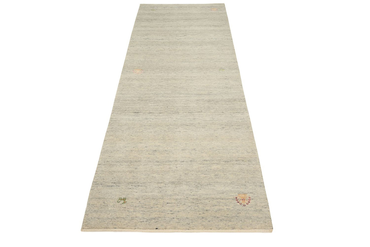 Tappeto corsia Tappeto Gabbeh - Loribaft Indus - 241 x 85 cm - beige scuro