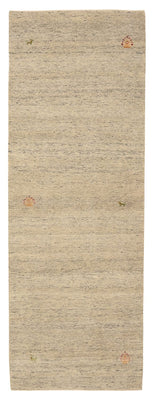 Tappeto corsia Tappeto Gabbeh - Loribaft Indus - 237 x 82 cm - beige scuro