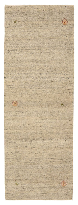 Tappeto corsia Tappeto Gabbeh - Loribaft Indus - 237 x 82 cm - beige scuro