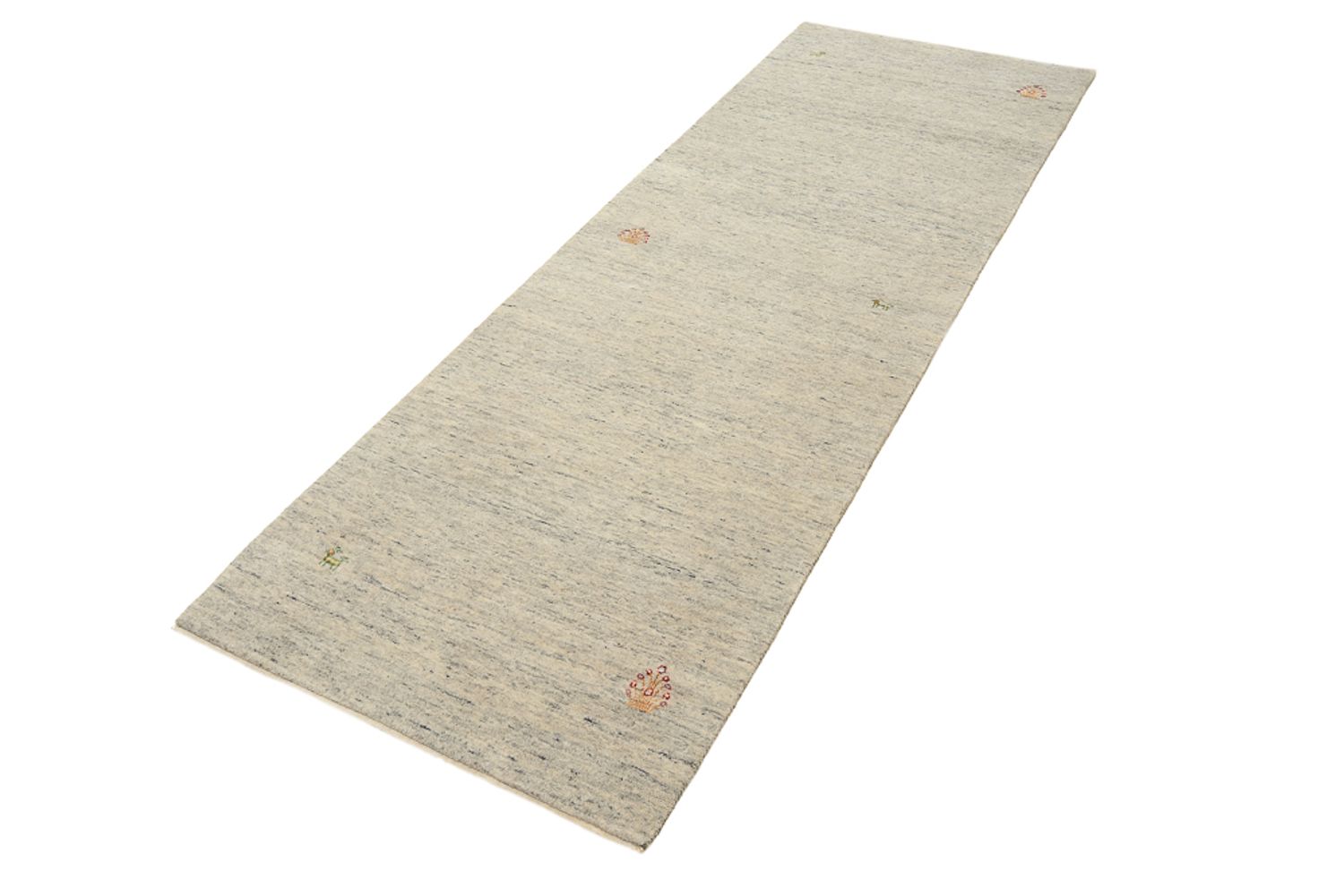 Tappeto corsia Tappeto Gabbeh - Loribaft Indus - 237 x 82 cm - beige scuro