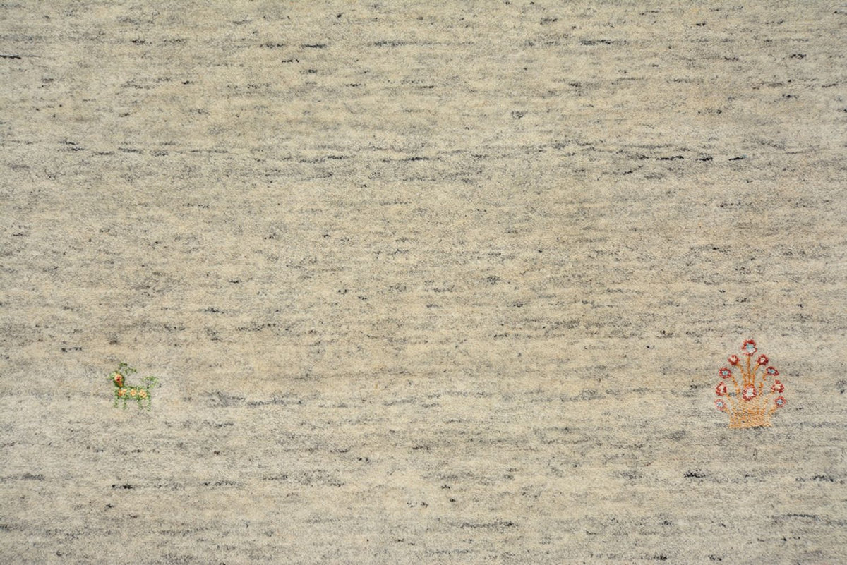 Tappeto corsia Tappeto Gabbeh - Loribaft Indus - 237 x 82 cm - beige scuro