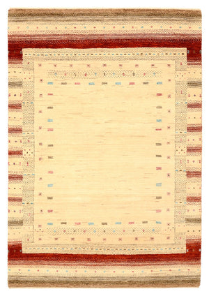 Tappeto Gabbeh - Loribaft Indus - 152 x 106 cm - beige chiaro