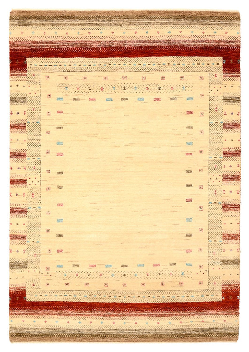 Tappeto Gabbeh - Loribaft Indus - 152 x 106 cm - beige chiaro