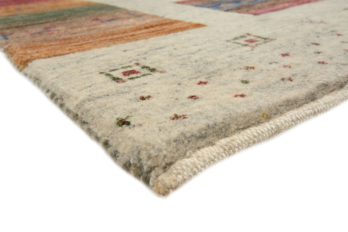 Tappeto Gabbeh - Loribaft Indus quadrato  - 249 x 248 cm - beige scuro