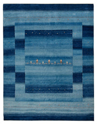 Tappeto Gabbeh - Loribaft Indus - 329 x 253 cm - blu mare