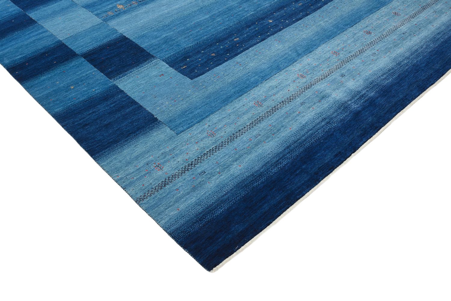 Tappeto Gabbeh - Loribaft Indus - 329 x 253 cm - blu mare