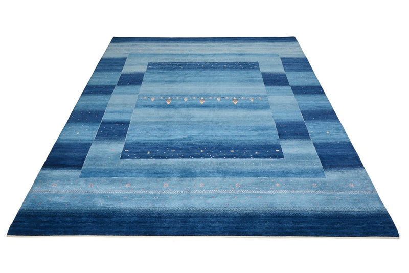 Tappeto Gabbeh - Loribaft Indus - 329 x 253 cm - blu mare