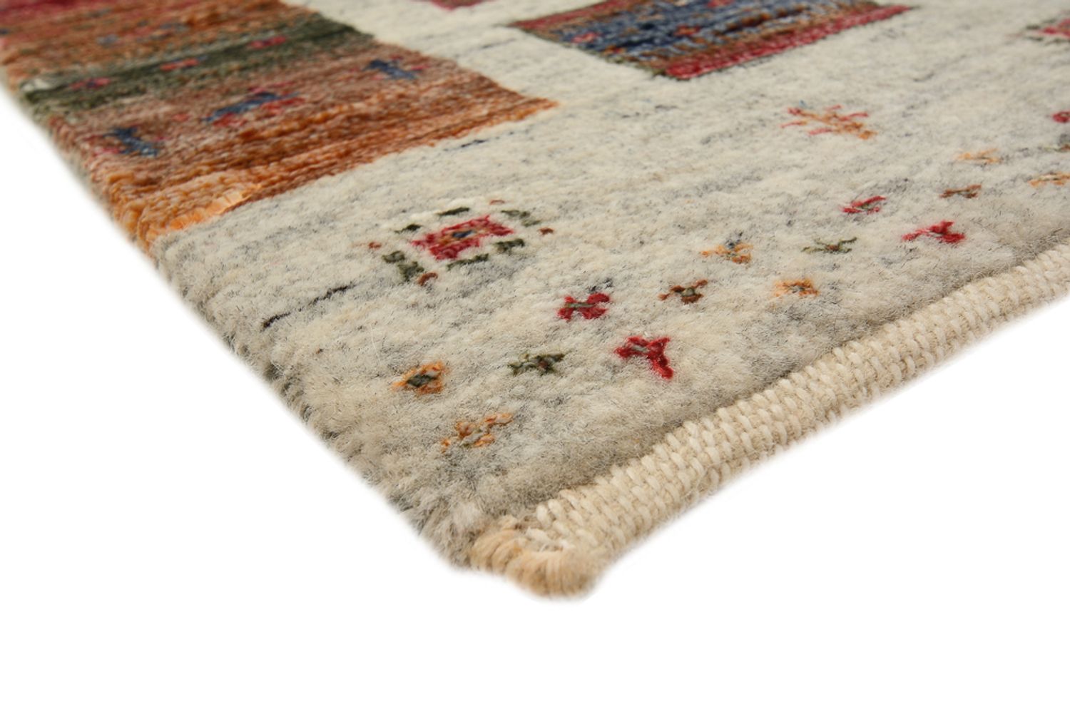 Tappeto Gabbeh - Loribaft Indus - 139 x 74 cm - multicolore