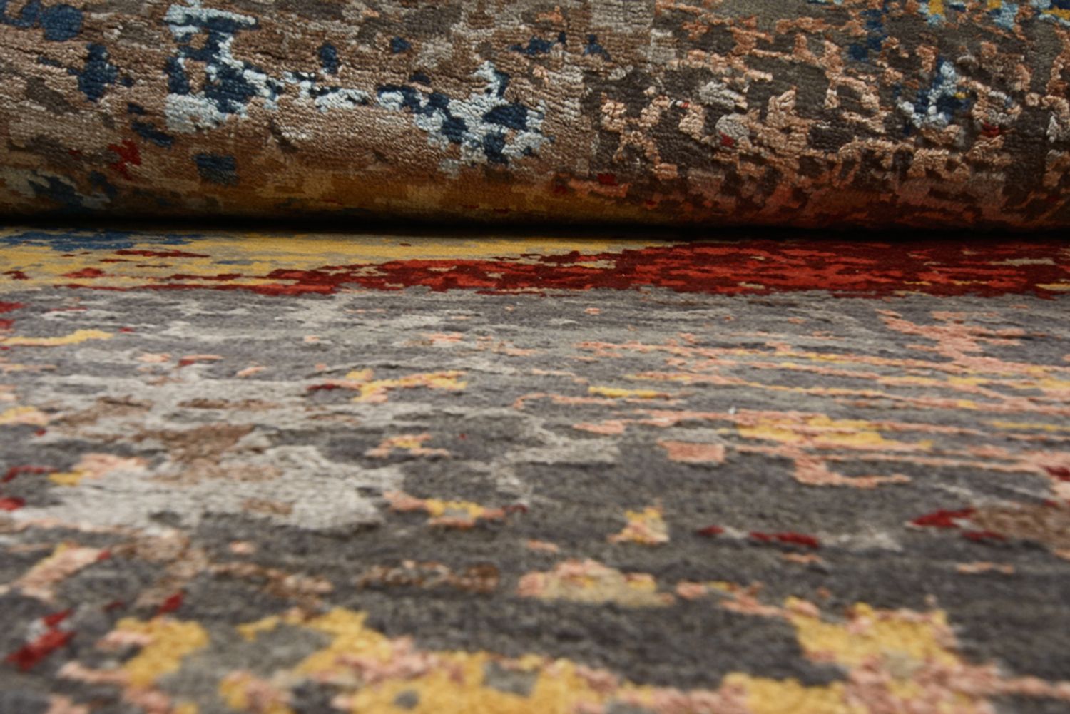 Tappeto di design rotondo  - 182 x 180 cm - multicolore