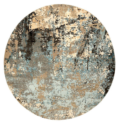 Tappeto di design rotondo  - 179 x 176 cm - multicolore