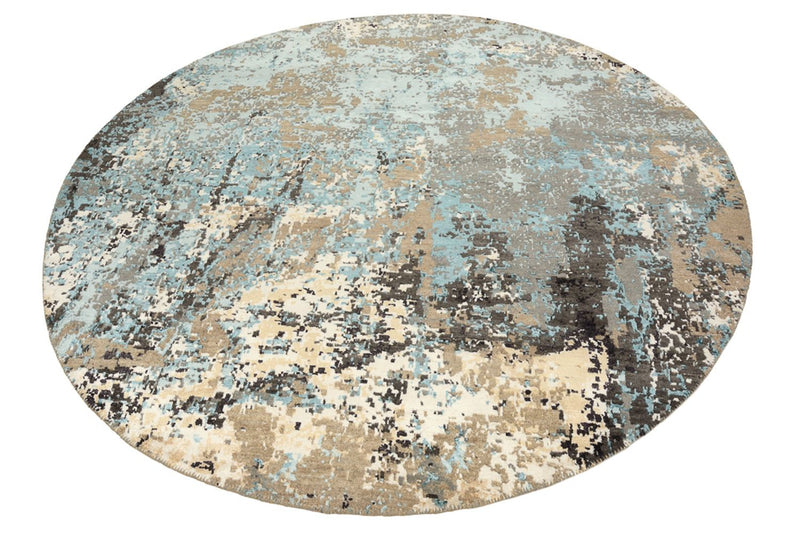 Tappeto di design rotondo  - 179 x 176 cm - multicolore