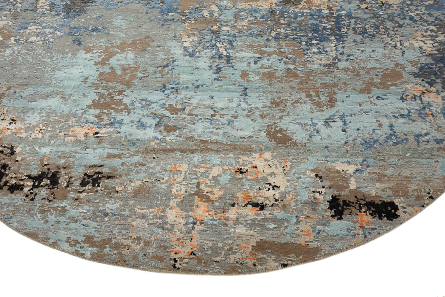 Tappeto di design rotondo  - 243 x 241 cm - multicolore