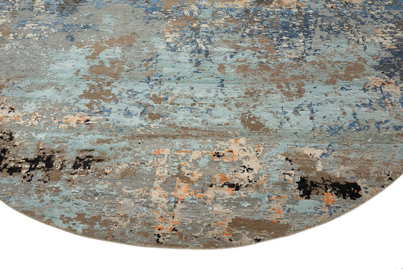 Tappeto di design rotondo  - 243 x 241 cm - multicolore