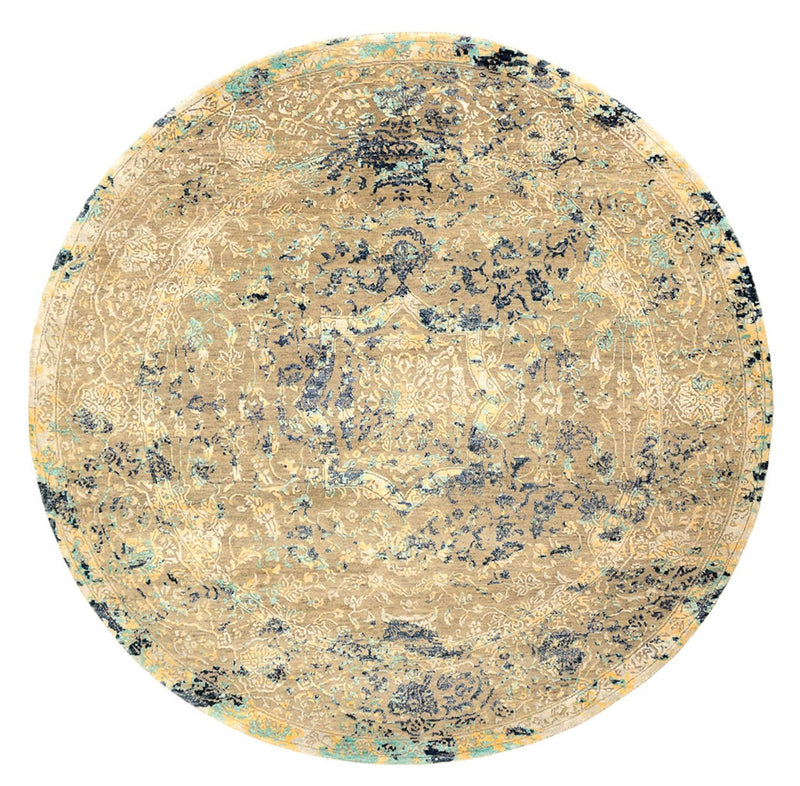 Tappeto di design rotondo  - 201 x 199 cm - multicolore