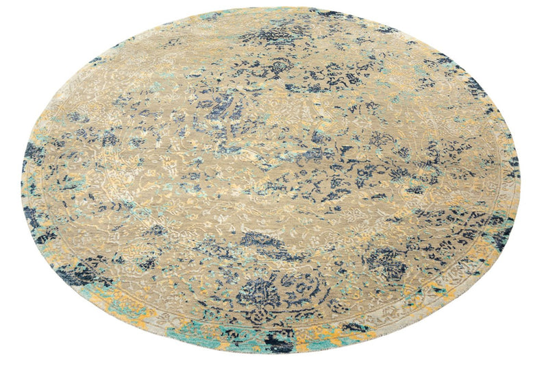 Tappeto di design rotondo  - 201 x 199 cm - multicolore
