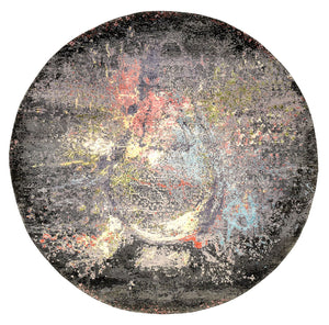 Tappeto di design rotondo  - 185 x 183 cm - multicolore