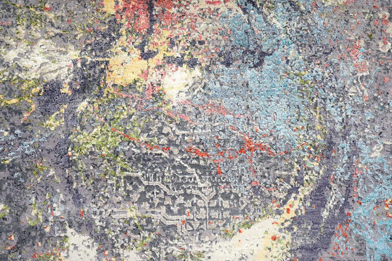 Tappeto di design rotondo  - 185 x 183 cm - multicolore