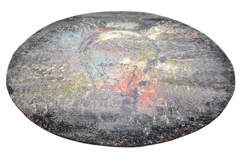 Tappeto di design rotondo  - 185 x 183 cm - multicolore