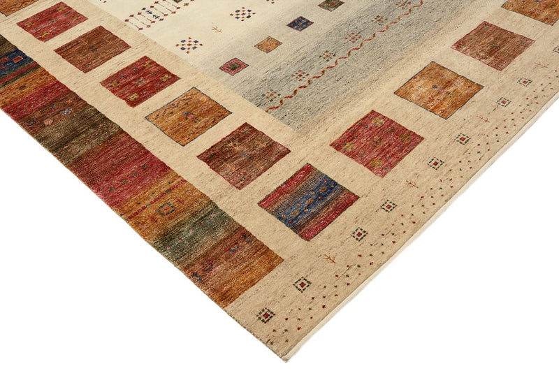 Tappeto Gabbeh - Loribaft Indus quadrato  - 253 x 249 cm - multicolore