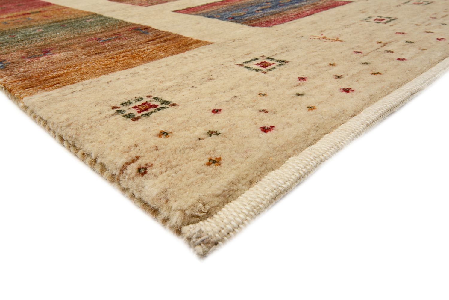 Tappeto Gabbeh - Loribaft Indus quadrato  - 253 x 249 cm - multicolore