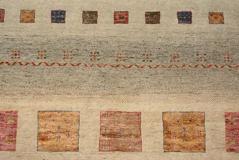 Tappeto Gabbeh - Loribaft Indus quadrato  - 253 x 249 cm - multicolore