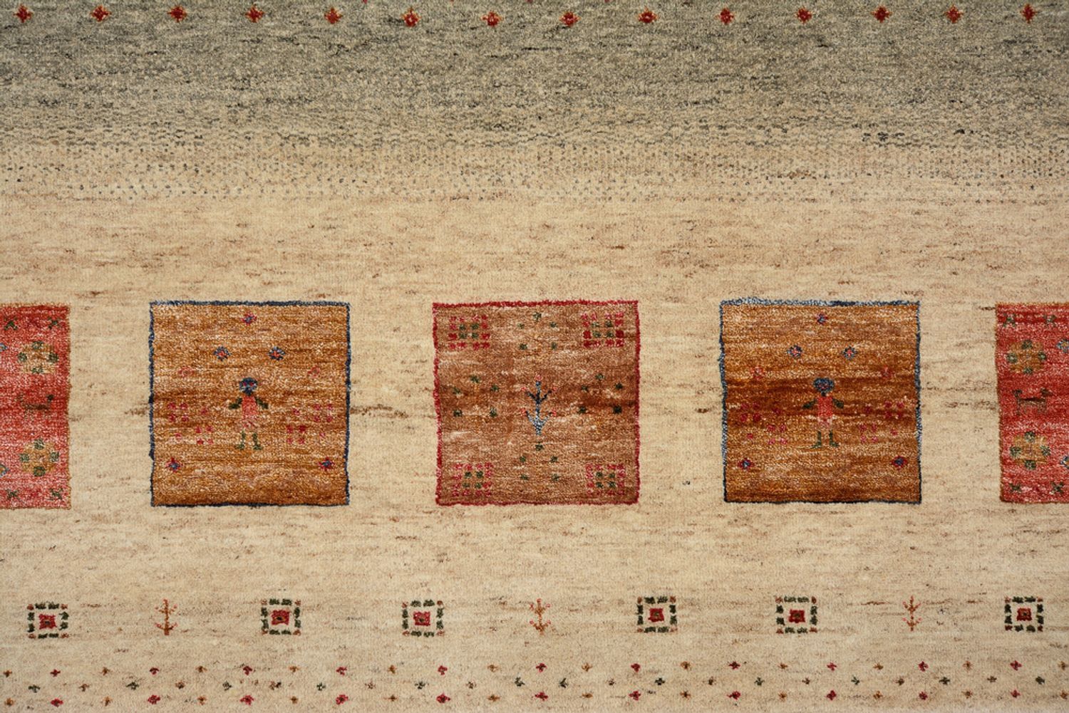 Tappeto Gabbeh - Loribaft Indus - 302 x 206 cm - multicolore