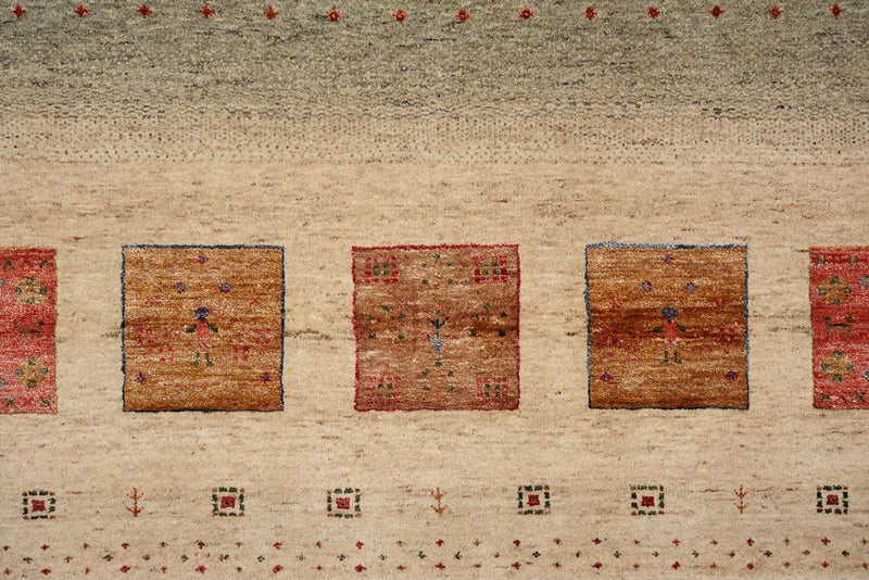 Tappeto Gabbeh - Loribaft Indus - 302 x 206 cm - multicolore