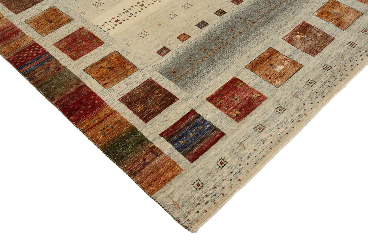 Tappeto Gabbeh - Loribaft Indus quadrato  - 206 x 205 cm - multicolore