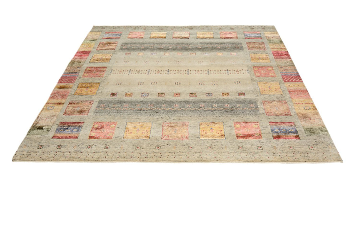 Tappeto Gabbeh - Loribaft Indus quadrato  - 206 x 205 cm - multicolore
