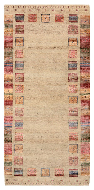 Tappeto corsia Tappeto Gabbeh - Loribaft Indus - 204 x 95 cm - multicolore