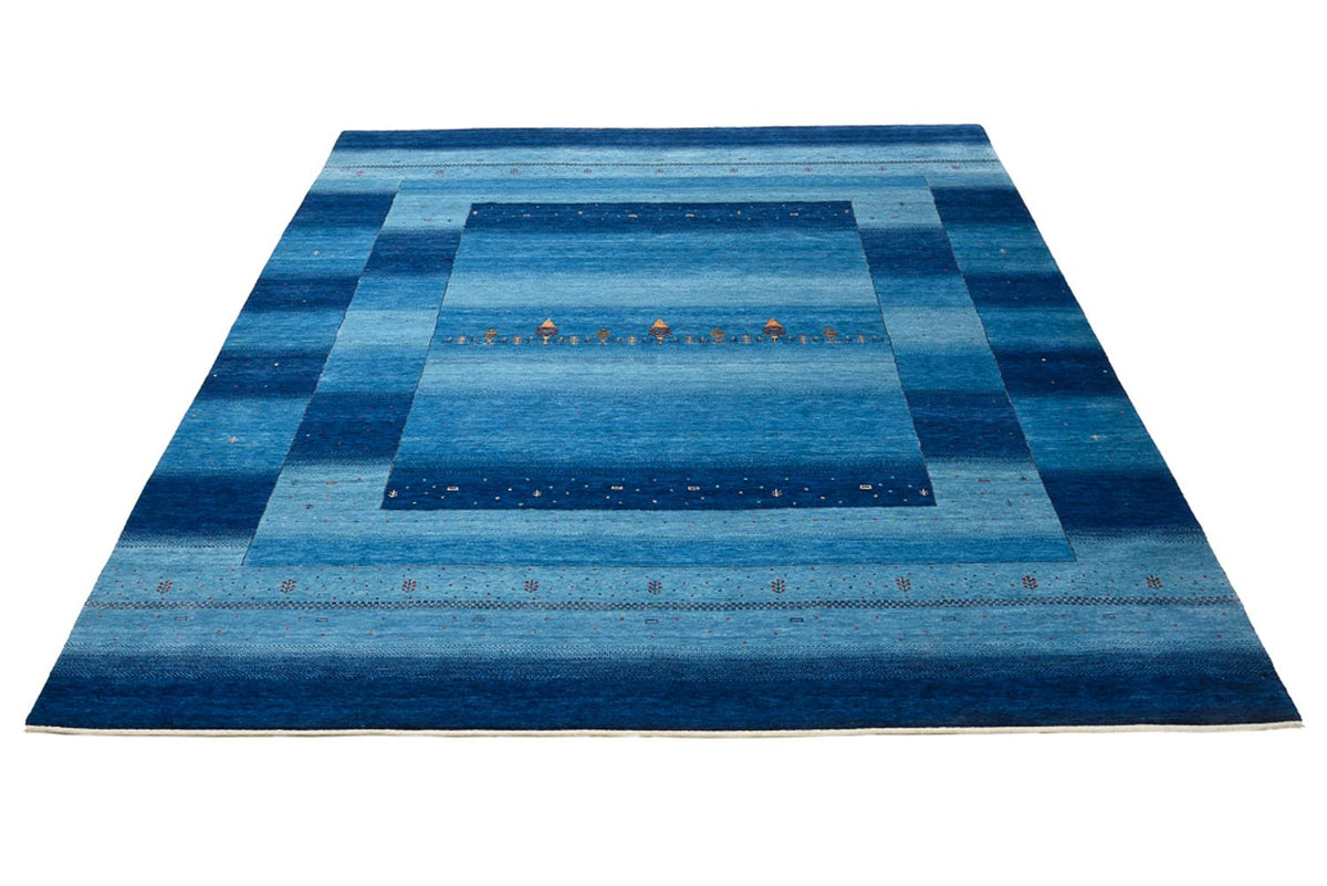 Tappeto Gabbeh - Loribaft Indus - 299 x 250 cm - blu mare