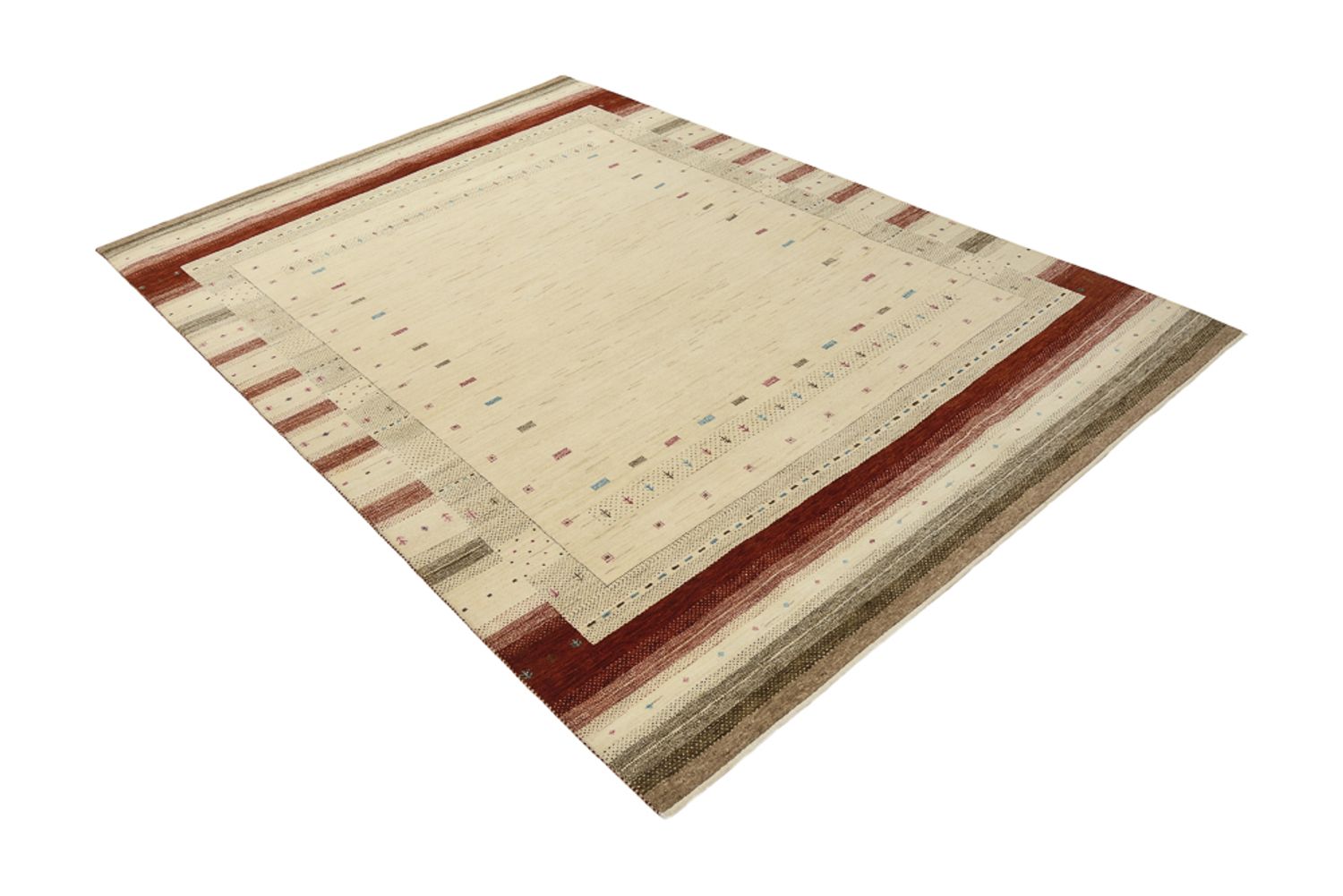 Tappeto Gabbeh - Loribaft Indus - 243 x 171 cm - beige chiaro